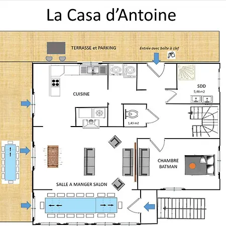 Ferienhaus Casa Antoine 15pers : Vue Mer, 10 Min A Pied *